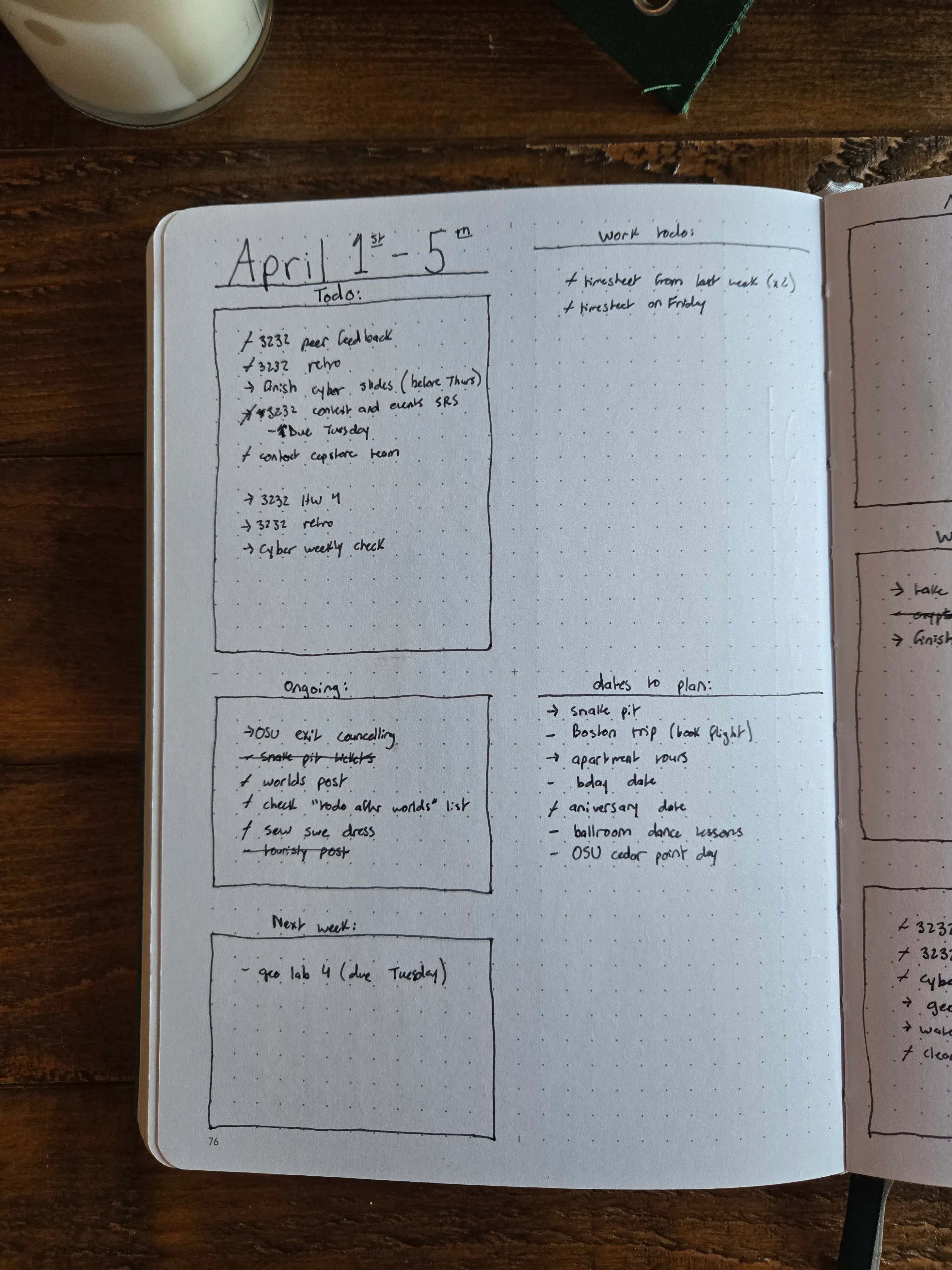Daily Spread