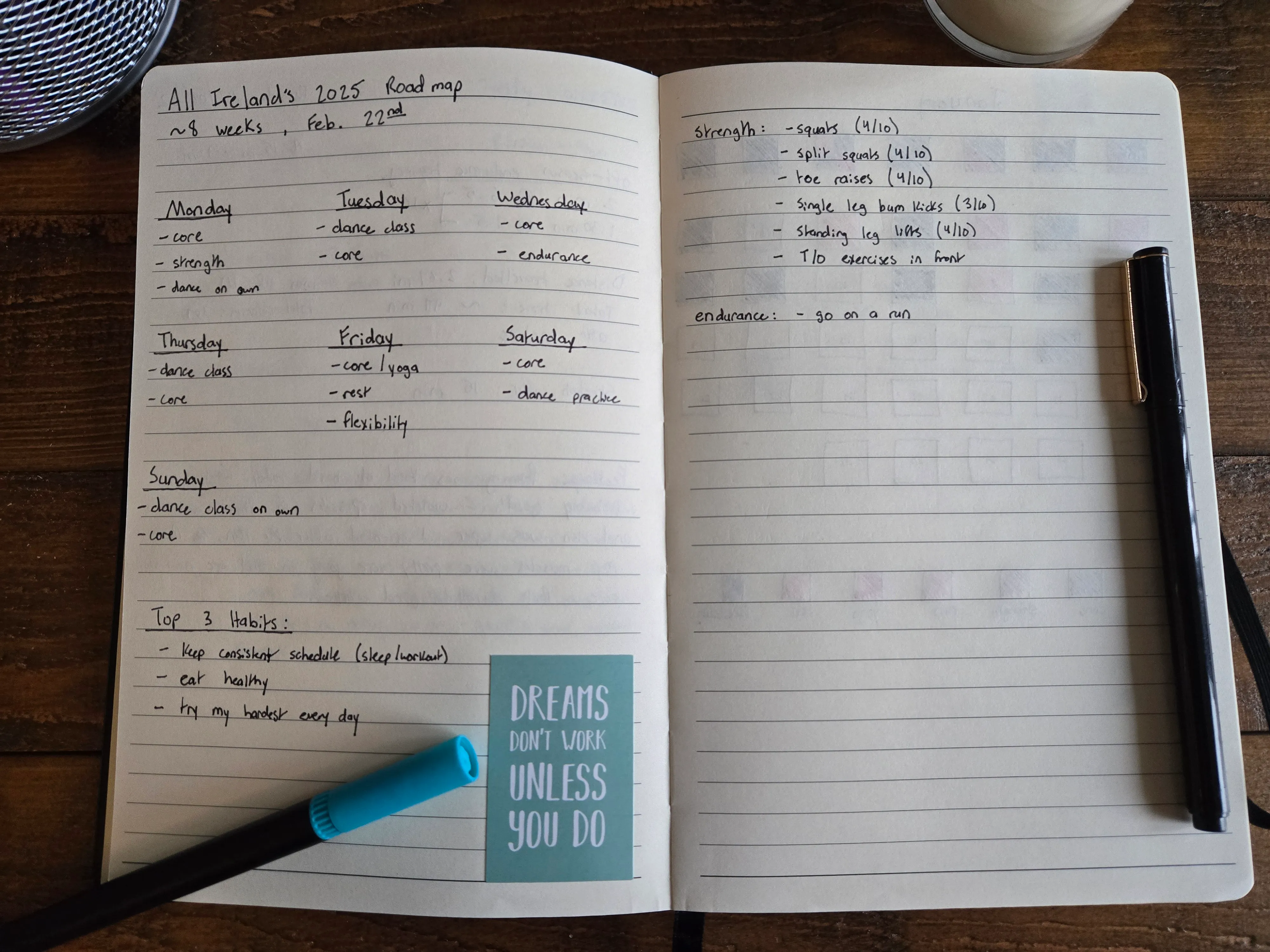 Workout Roadmap